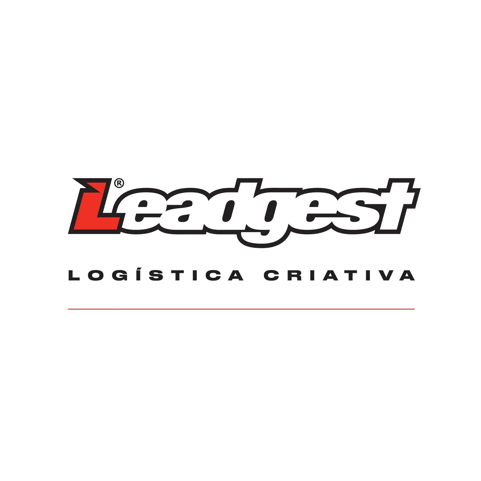 Ícone favicon da Leadgest, com a palavra "Leadgest" estilizada e a letra "L" em vermelho.
